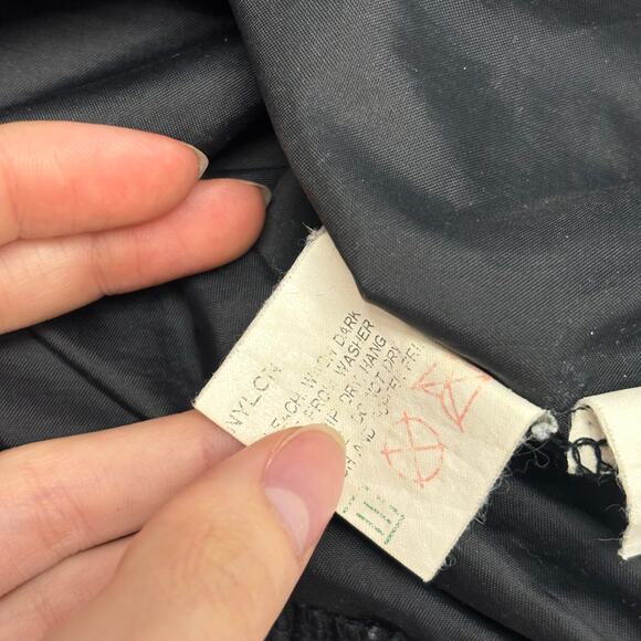 Vintage Ocean Pacific Black Purple Men L Spellout OP Anorak Windbreaker Jacket‎ - Picture 8 of 13